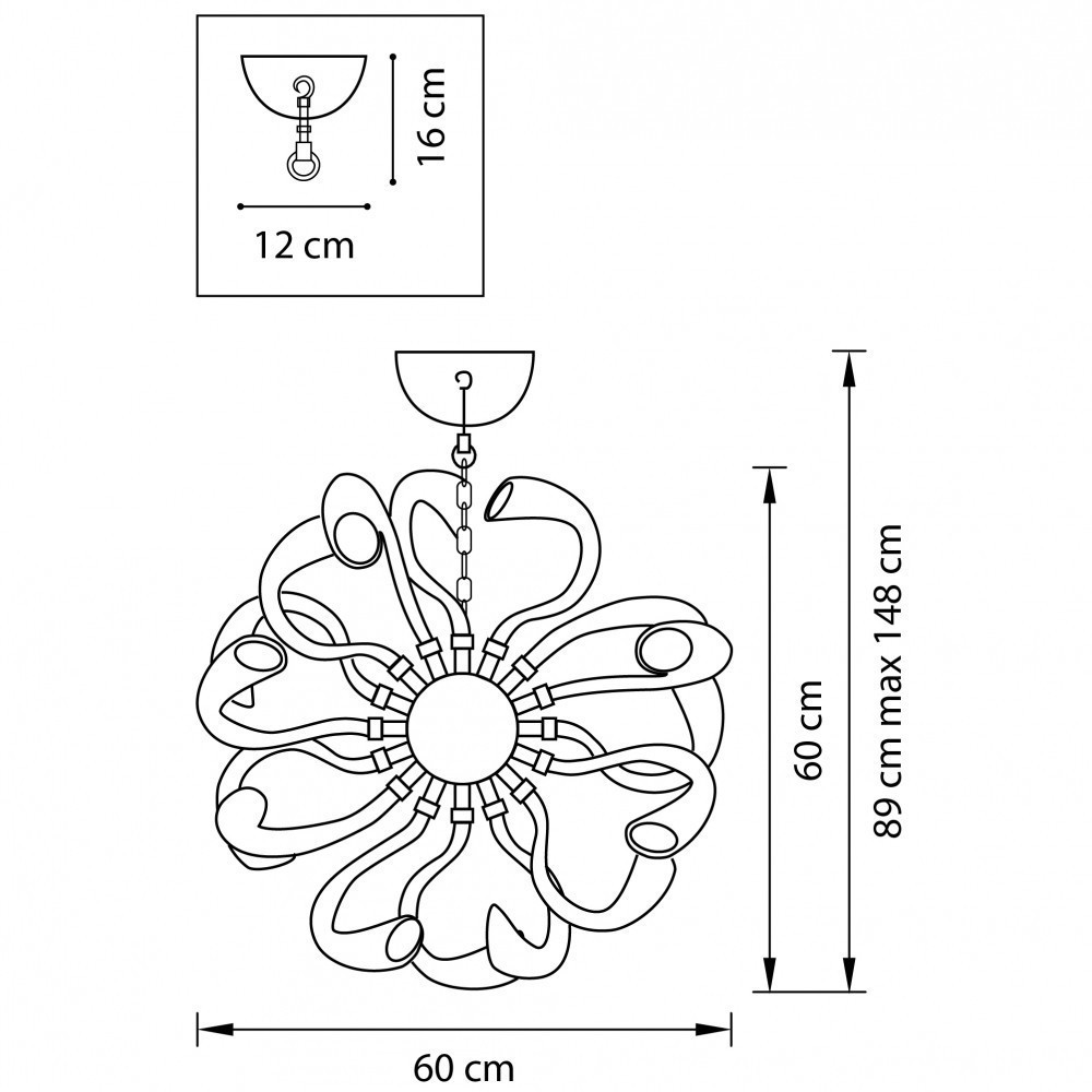 Lightstar *** (MD8126-12) Люстра STELLA LED 12х6W(Led) G9 БЕЛЫЙ (в комплекте) Lightstar *** (MD8126-12) Люстра STELLA LED 12х6W(Led) G9 БЕЛЫЙ (в комплекте)
